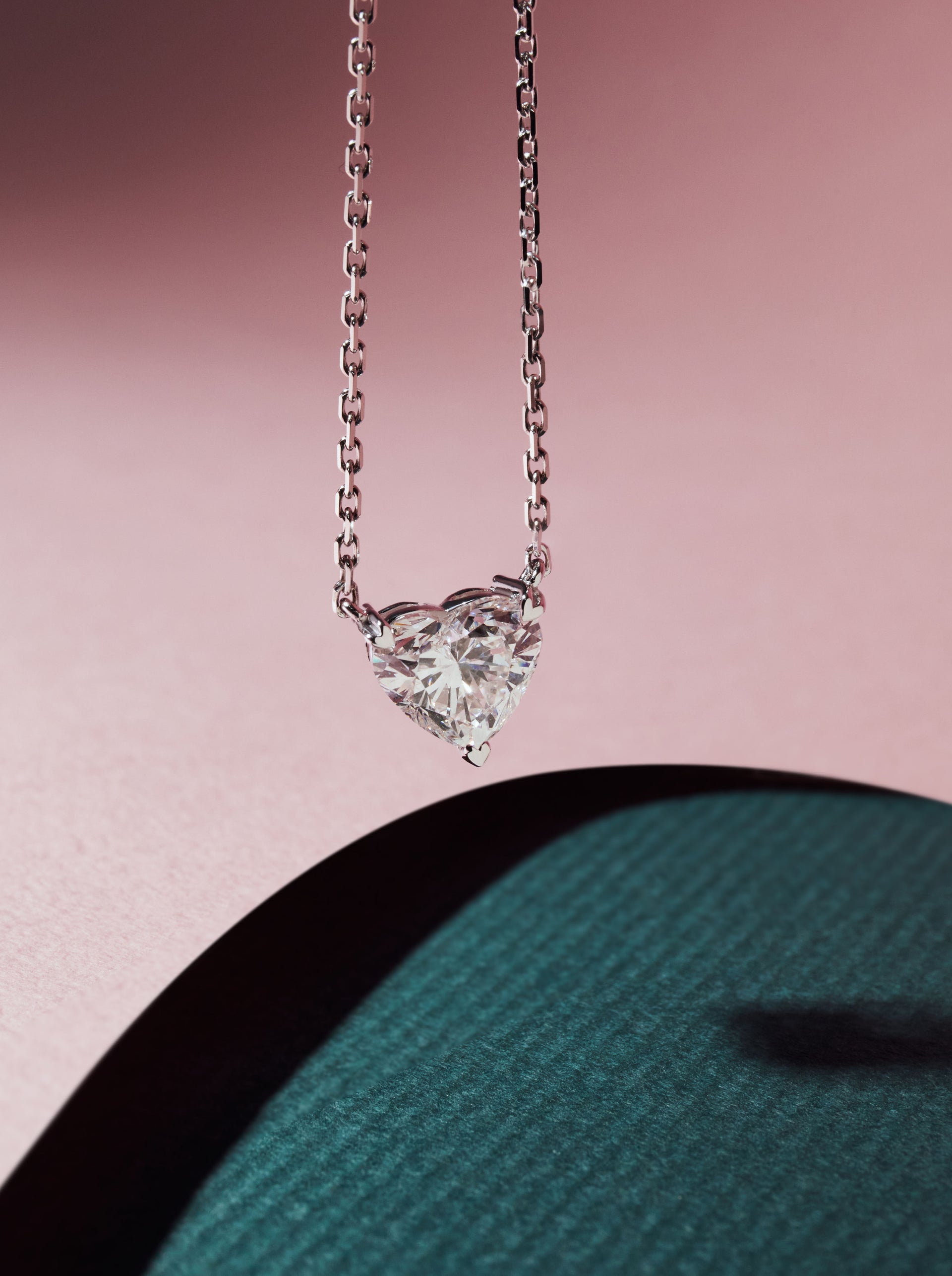 2克拉心形鑽石項鍊