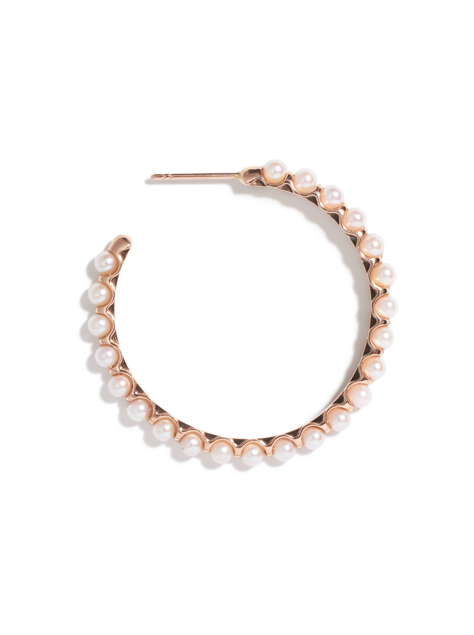 AKOYA 大圈珍珠耳環