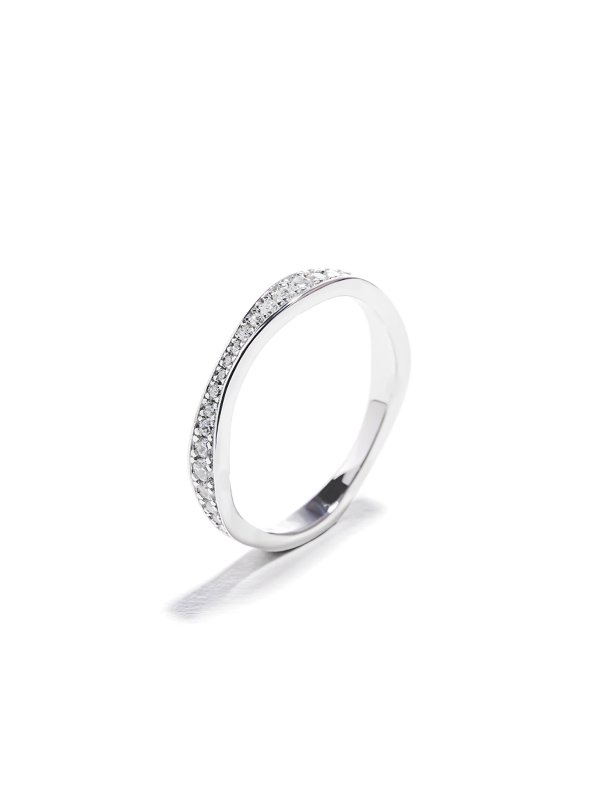 整圈鑽波浪線戒